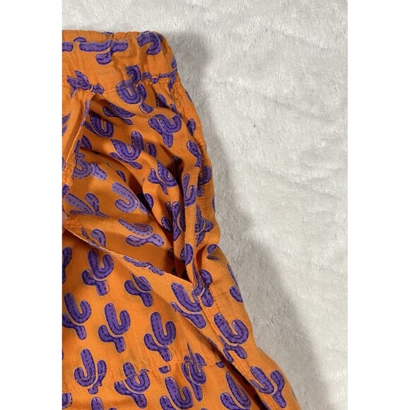 Pax Philomena Cotton Lounge Pants Cactus Print Gauzy Coastal Boho Women's Sz M - Picture 5 of 9